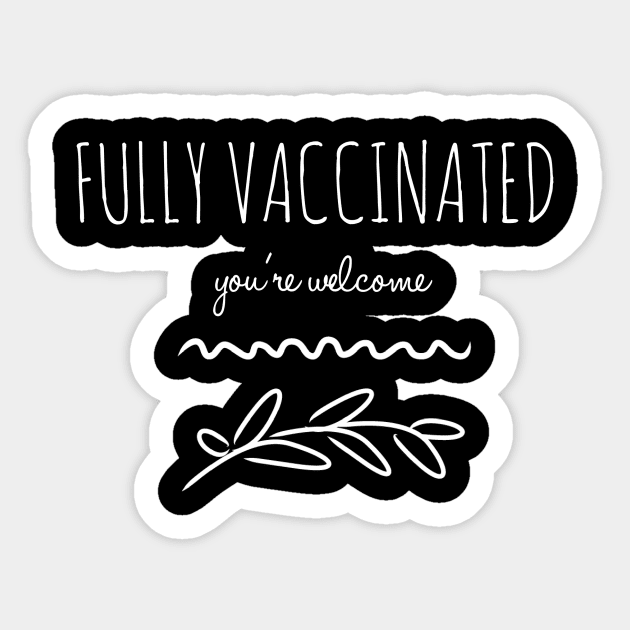 Fully Vaccinated Sticker by Koala Station